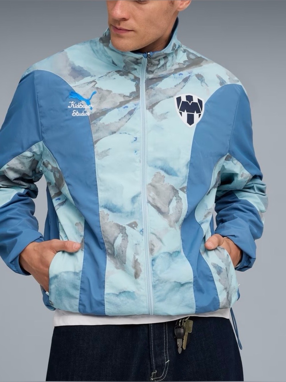 PUMA × KIDSUPER C.F. Monterrey Men's Reversible Soccer Windbreaker